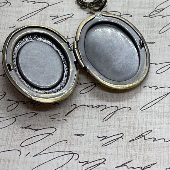 Bronze Easter Dragonfly Butterfly Mother’s Day Locket Necklace Pendant Wedding - Picture 13 of 15